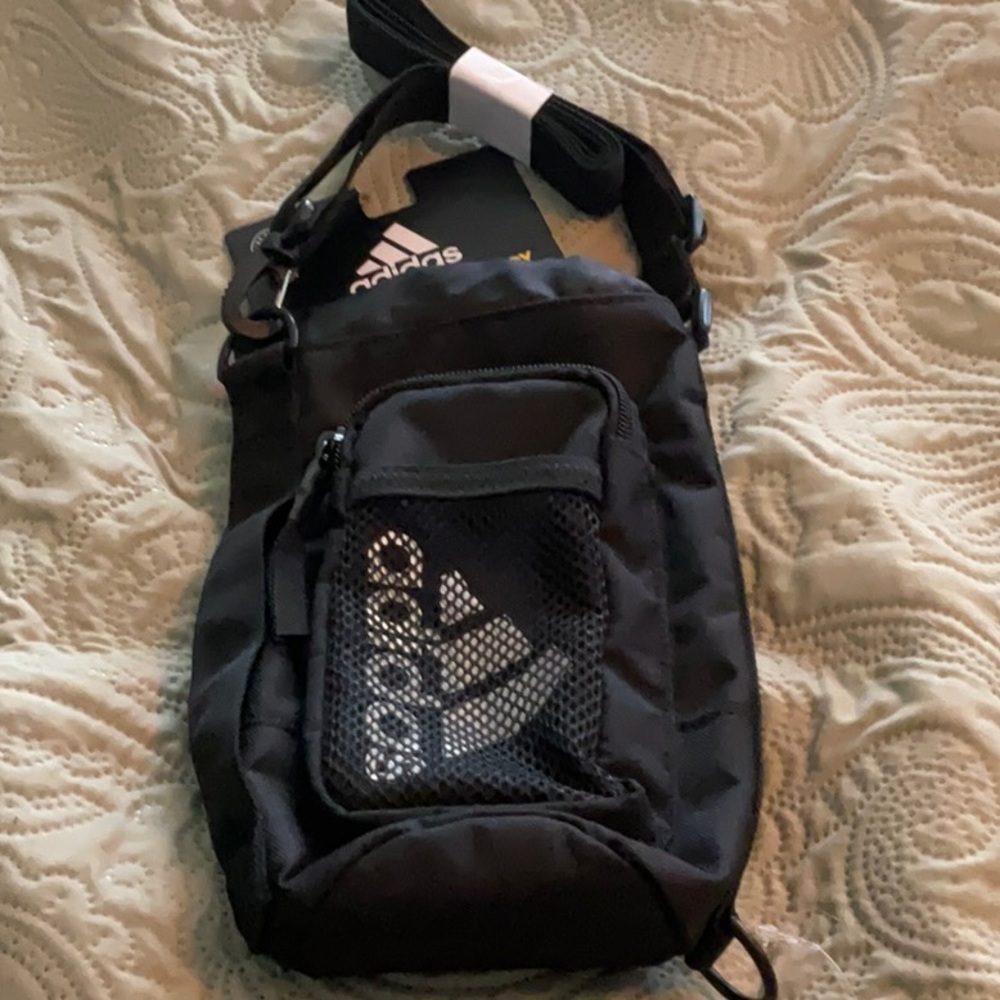 Adidas Black Belt Bag Sporty Design